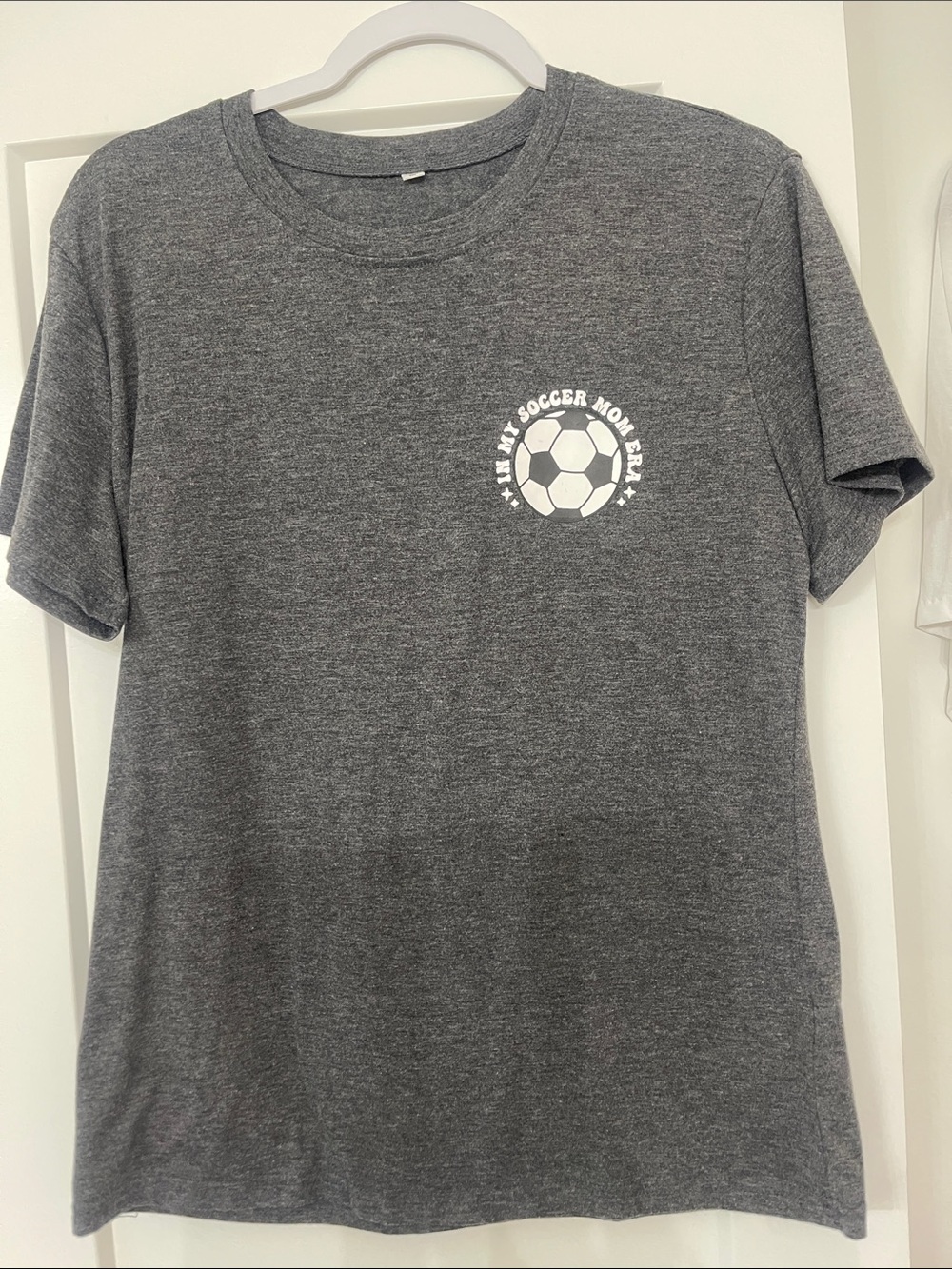 Soccer Mom Tee - Gray Short Sleeve T-Shirt